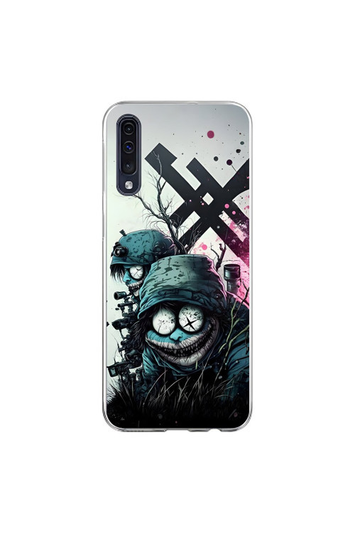 Samsung Galaxy A70 Uyumlu Şeffaf Kılıf Aesthetic 6 Tasarımlı