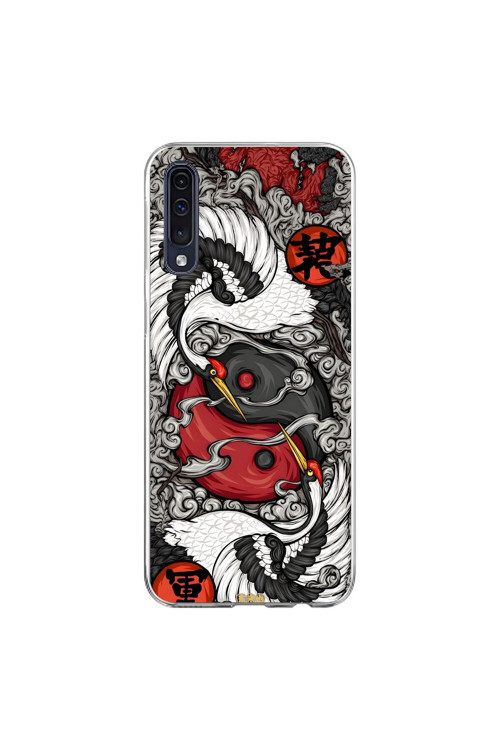 Samsung Galaxy A70 Uyumlu Şeffaf Kılıf Aesthetic 4 Tasarımlı