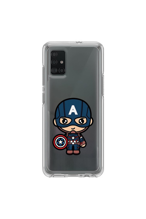 Samsung Galaxy A71 Uyumlu Şeffaf Kılıf Chibi 4 Tasarımlı