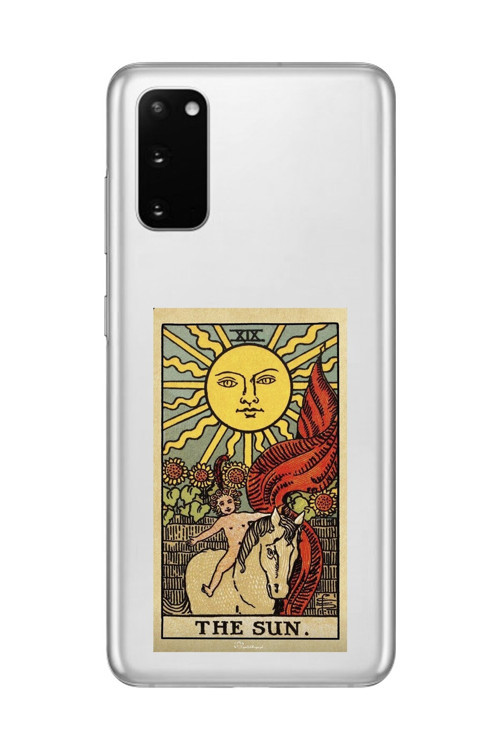 Samsung Galaxy S20+ Uyumlu Şeffaf Kılıf The Sun Tasarımlı