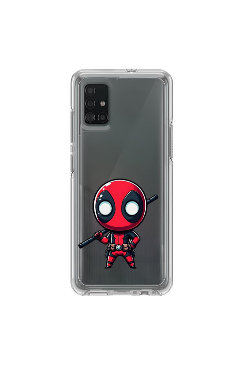Samsung Galaxy A71 Uyumlu Şeffaf Kılıf Chibi 8 Tasarımlı