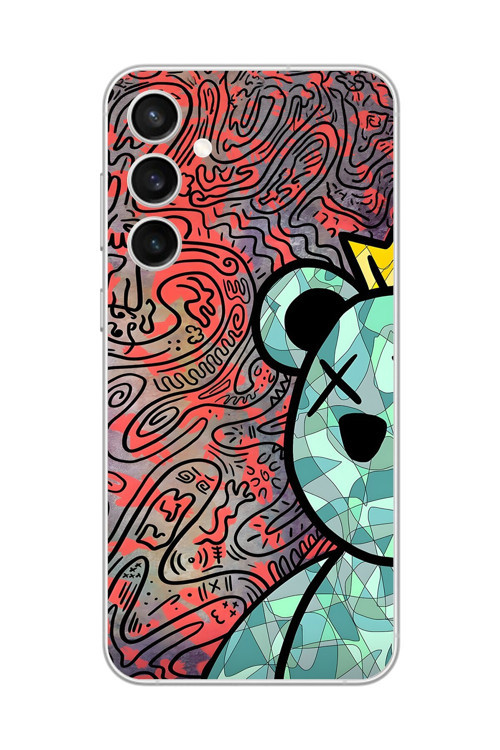 Samsung Galaxy S23 Fe Uyumlu Şeffaf Kılıf Graffiti 12 Tasarımlı