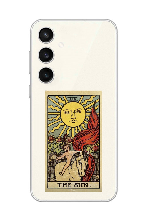 Samsung Galaxy S23+ Uyumlu Şeffaf Kılıf The Sun Tasarımlı