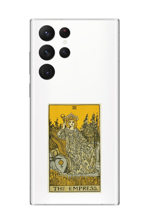 Samsung Galaxy S22 Ultra Uyumlu Şeffaf Kılıf The Empress Tasarımlı