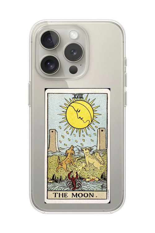 İphone 16 Pro Max Uyumlu Şeffaf Kılıf The Moon Tasarımlı