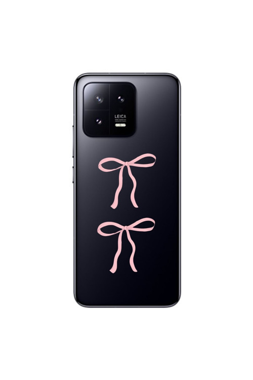 Xiaomi Mi 13 Uyumlu Şeffaf Kılıf Kurdele 1 Tasarımlı