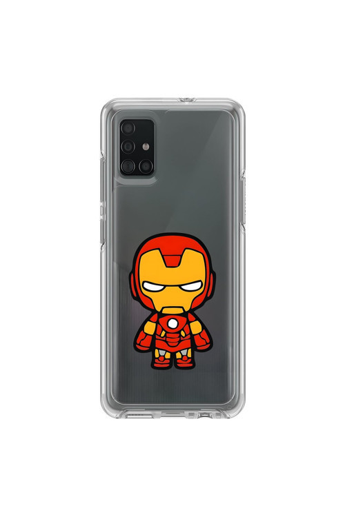 Samsung Galaxy A71 Uyumlu Şeffaf Kılıf Chibi 2 Tasarımlı