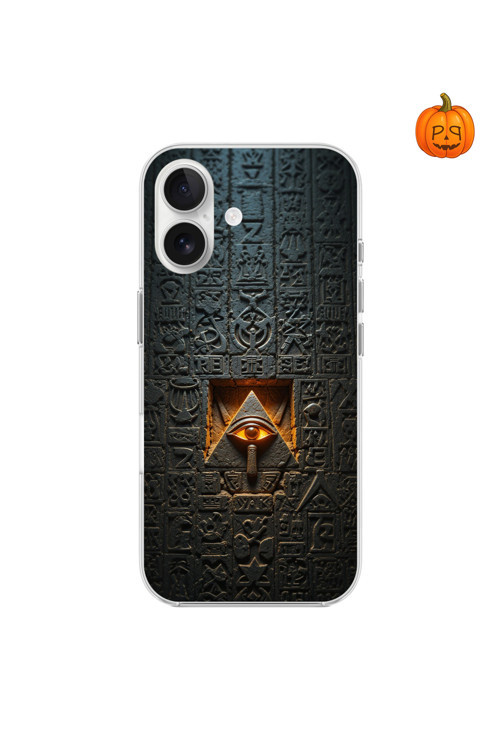 İphone 16 Uyumlu Şeffaf Kılıf Antik Mısır 4 Tasarımlı