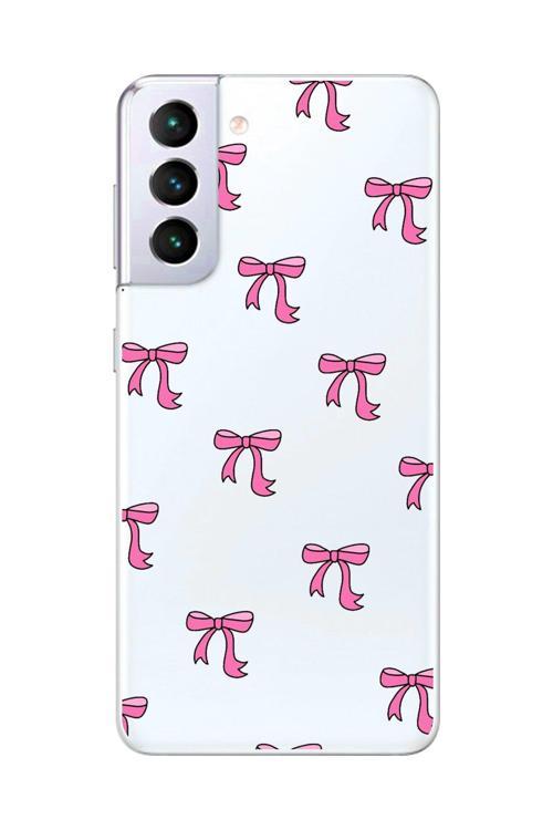 Samsung Galaxy S21+ Uyumlu Şeffaf Kılıf Kurdele 3 Tasarımlı