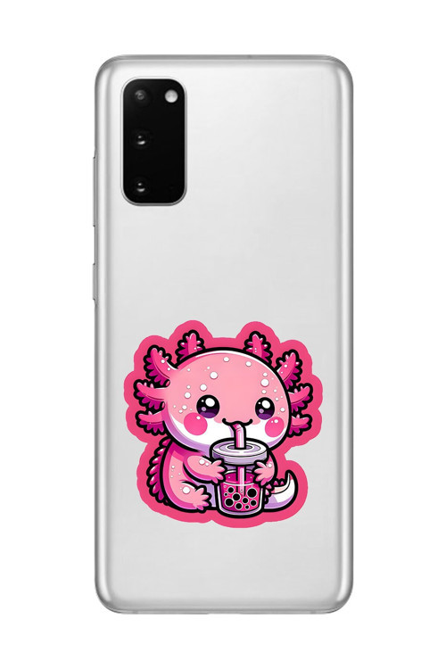 Galaxy S20 Uyumlu Şeffaf Kılıf Şeffaf New Minies 4 Tasarımlı