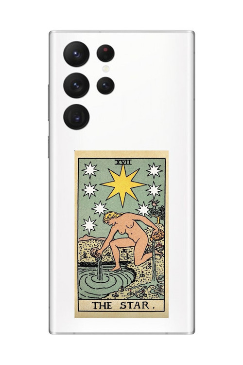 Samsung Galaxy S22 Ultra Uyumlu Şeffaf Kılıf The Star Tasarımlı