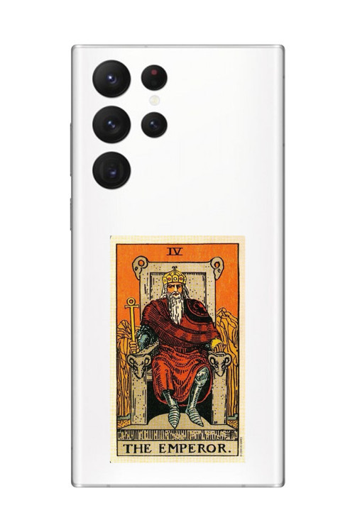 Samsung Galaxy S22 Ultra Uyumlu Şeffaf Kılıf The Emperor Tasarımlı
