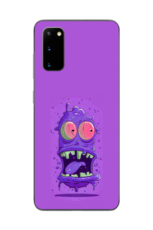 Samsung Galaxy S20+ Uyumlu Şeffaf Kılıf Virüs Tasarımlı 2