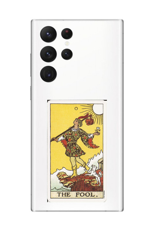 Samsung Galaxy S22 Ultra Uyumlu Şeffaf Kılıf The Fool Tasarımlı