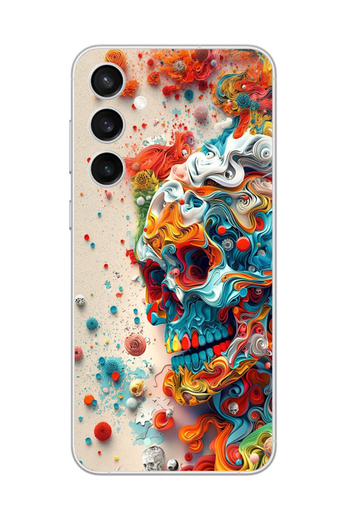 Samsung Galaxy S23 Fe Uyumlu Şeffaf Kılıf Graffiti 5 Tasarımlı