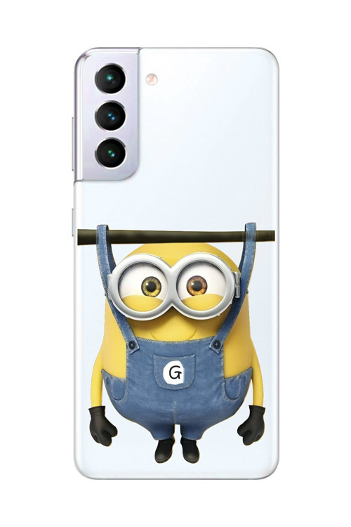 Samsung Galaxy S21+ Uyumlu Şeffaf Kılıf Minions Tasarımlı
