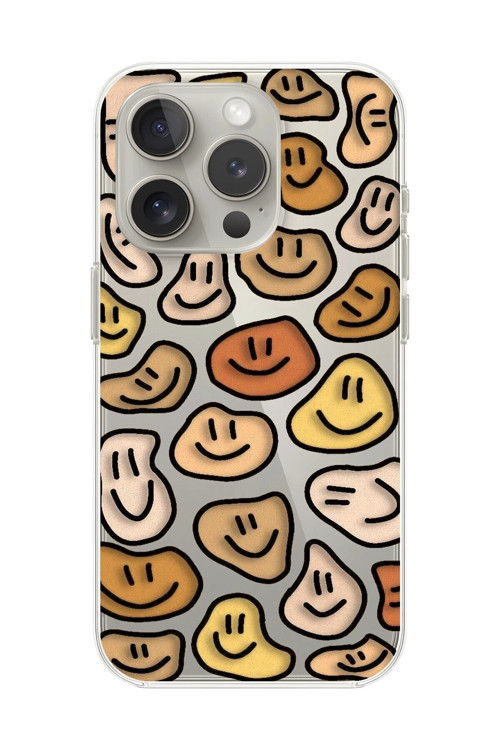 İphone 16 Pro Max Uyumlu Şeffaf Kılıf Şeffaf Wallpaper 8 Tasarımlı