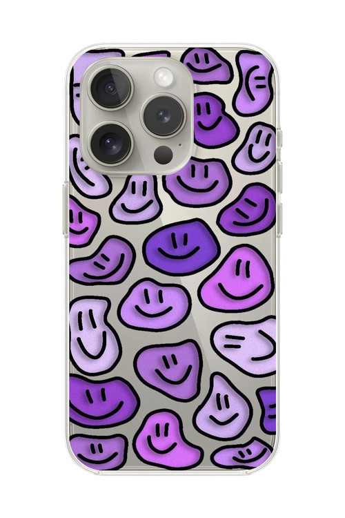 İphone 16 Pro Max Uyumlu Şeffaf Kılıf Şeffaf Wallpaper 6 Tasarımlı