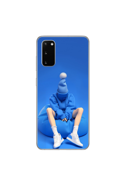 Samsung Galaxy S20 Uyumlu Şeffaf Kılıf No Face 5 Tasarımlı