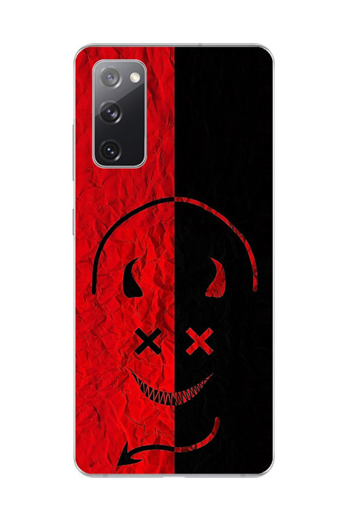 Samsung Galaxy S20 Fe Uyumlu Şeffaf Kılıf Devil 2 Tasarımlı