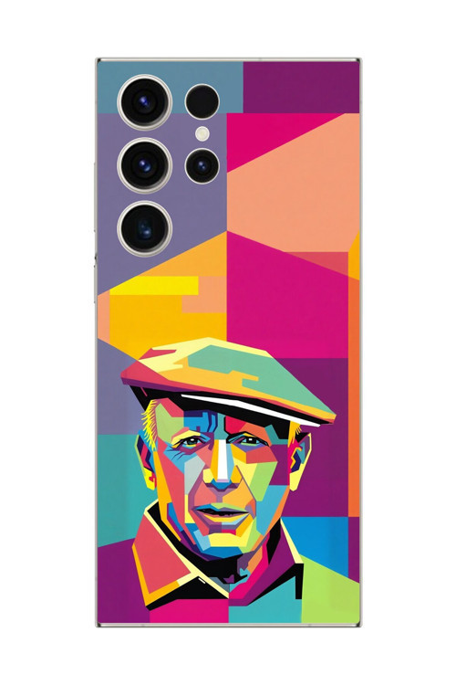 Samsung Galaxy S23 Ultra Uyumlu Şeffaf Kılıf Pablo Picasso Tasarımlı