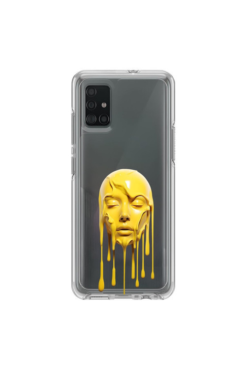 Samsung Galaxy A71 Uyumlu Şeffaf Kılıf Estetik Yüz 6 Tasarımlı