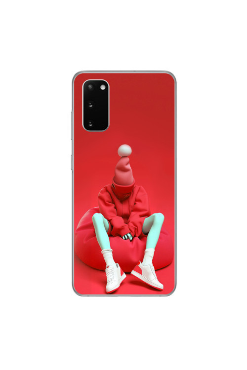 Samsung Galaxy S20 Uyumlu Şeffaf Kılıf No Face 7 Tasarımlı