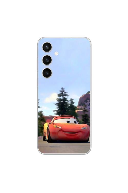 Samsung Galaxy S23 Uyumlu Şeffaf Kılıf Couple Mcqueen 1 Tasarımlı