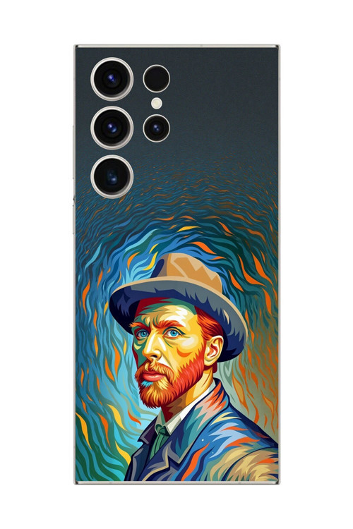 Samsung Galaxy S23 Ultra Uyumlu Şeffaf Kılıf Vincent Van Gogh Tasarımlı