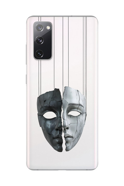 Galaxy S20 Fe Uyumlu Şeffaf Kılıf Estetik Yüz 8 Tasarımlı