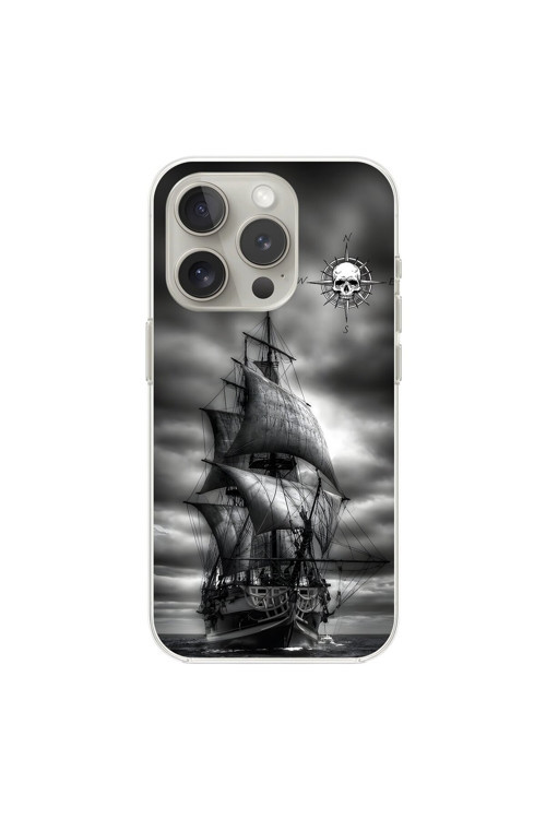 İphone 13 Pro Uyumlu Şeffaf Kılıf Pirate 2 Tasarımlı
