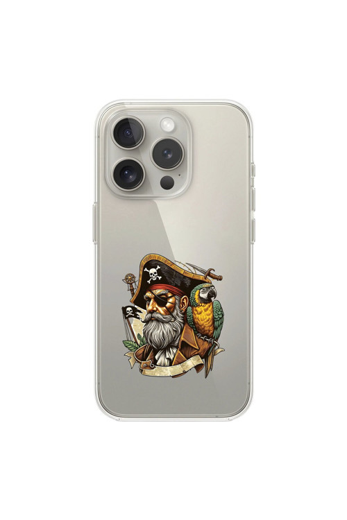 İphone 13 Pro Uyumlu Şeffaf Kılıf Pirate 3 Tasarımlı