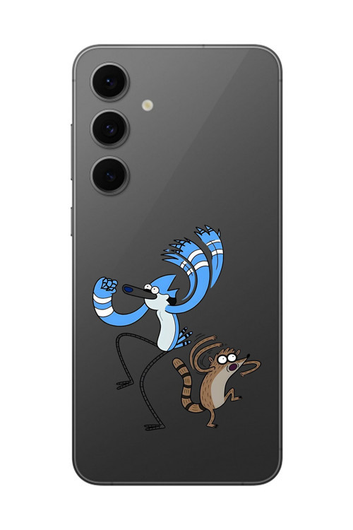 Galaxy S24 Fe Uyumlu Şeffaf Kılıf Cartoon Sürekli Dizi 13 Tasarımlı