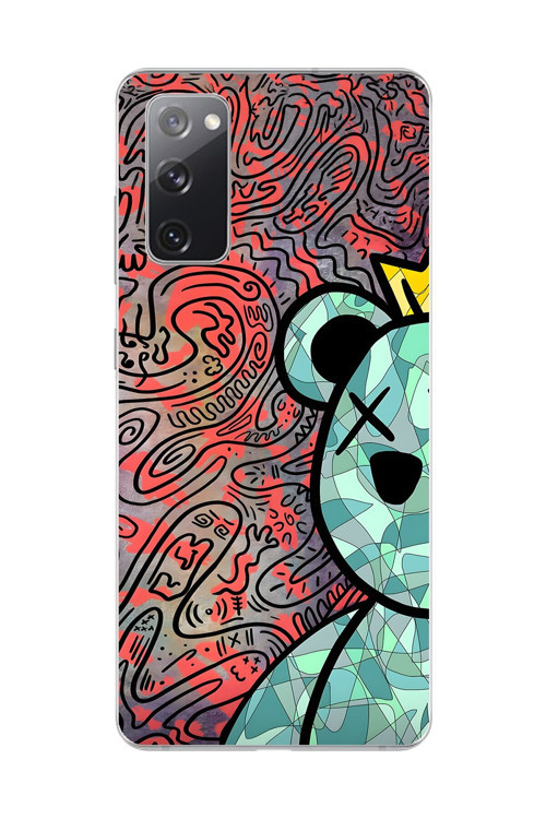 Samsung Galaxy S20 Fe Uyumlu Şeffaf Kılıf Graffiti 12 Tasarımlı