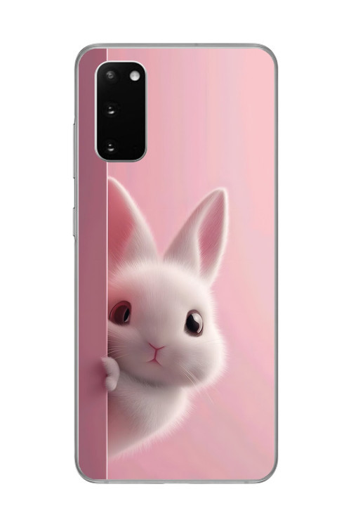 Samsung Galaxy S20 Uyumlu Şeffaf Kılıf 5 Peluş Tasarımlı