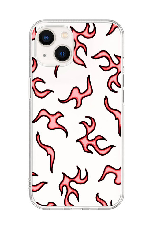 İphone 13 Uyumlu Şeffaf Kılıf Şeffaf Wallpaper 4 Tasarımlı