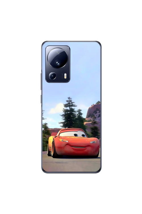 Xiaomi Mi 13 Lite Uyumlu Şeffaf Kılıf Couple Mcqueen 1 Tasarımlı