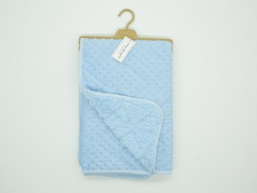 NOHUT DESEN İÇİ PELUŞLU BATTANİYE -90X90 - Mavi - 0 - 12 Ay - MNS4002-Mavi-0 - 12 Ay Mavi