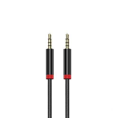 AU-707 Örgü Tasarımlı Aux Audio Kablo 3.5mm 1m