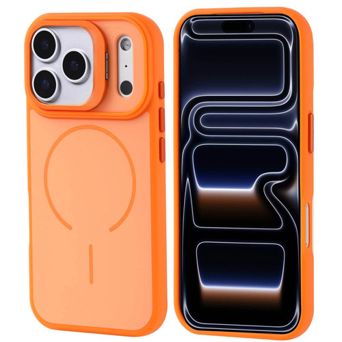Apple İphone 17 Pro Kılıf M-Safe Şarj Özellikli Kamera Standlı Zore Notron Kapak