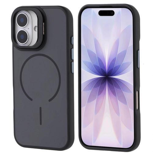 Apple iPhone 17 Kılıf M-safe Şarj Özellikli Kamera Standlı Zore Notron Kapak