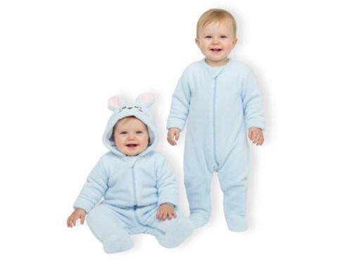 WELSOFT TAVŞAN KAPÜŞONLU PATİKLİ TULUM - Mavi - 3 - 6 Ay - HYT1276-Mavi-3 - 6 Ay Mavi