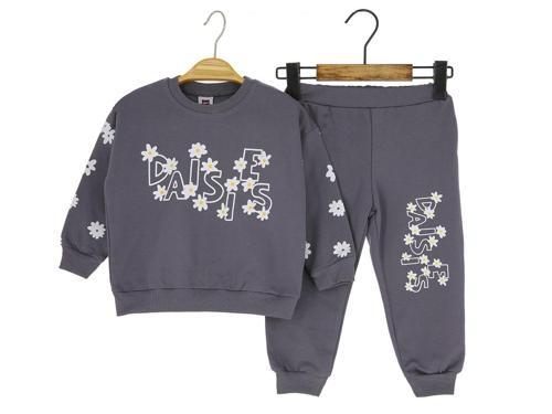 DAISIES PAPATYA BASKILI İKİ İPLİK ALT ÜST - KRMS737-Antrasit-5 Yaş Antrasit