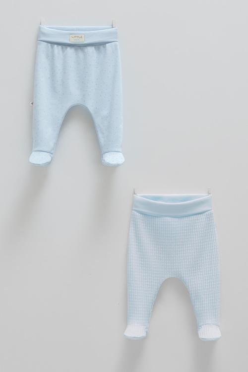 SOFT COLOUR PATİKLİ İKİLİ PANTOLON - CARAMELL  - APU1594 - Mavi - 0 - 1 Ay0 - 1 Ay - APU1594-M-0 - 1 Ay0 - 1 Ay Mavi