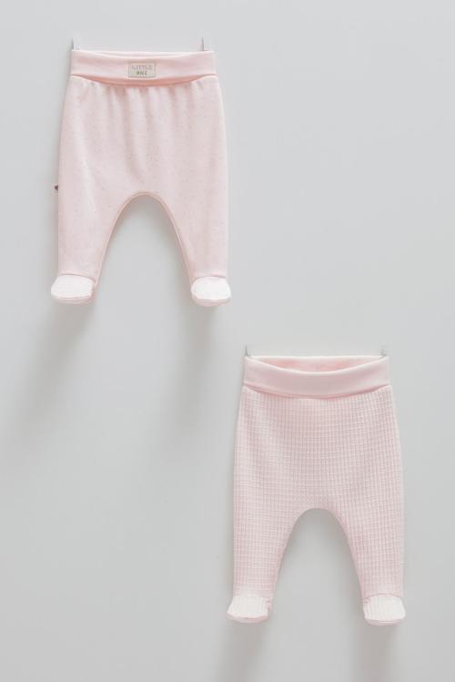 SOFT COLOUR PATİKLİ İKİLİ PANTOLON - CARAMELL - APU1594 - Pembe - 6 - 9 Ay - APU1594-Pembe-6 - 9 Ay Pembe