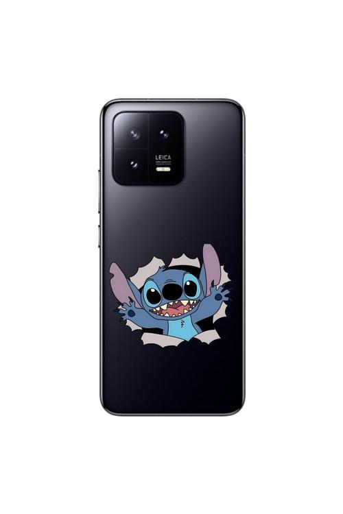 Xiaomi Mi 13 Uyumlu Şeffaf Kılıf Couple Stitch 1 Tasarımlı