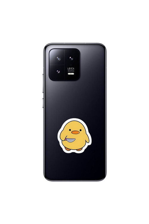 Xiaomi Mi 13 Uyumlu Şeffaf Kılıf Couple Civciv 1 Tasarımlı