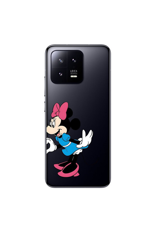 Xiaomi Mi 13 Uyumlu Şeffaf Kılıf Couple Minnie 2 Tasarımlı