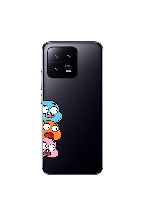 Xiaomi Mi 13 Pro Uyumlu Şeffaf Kılıf Cartoon 6 Tasarımlı
