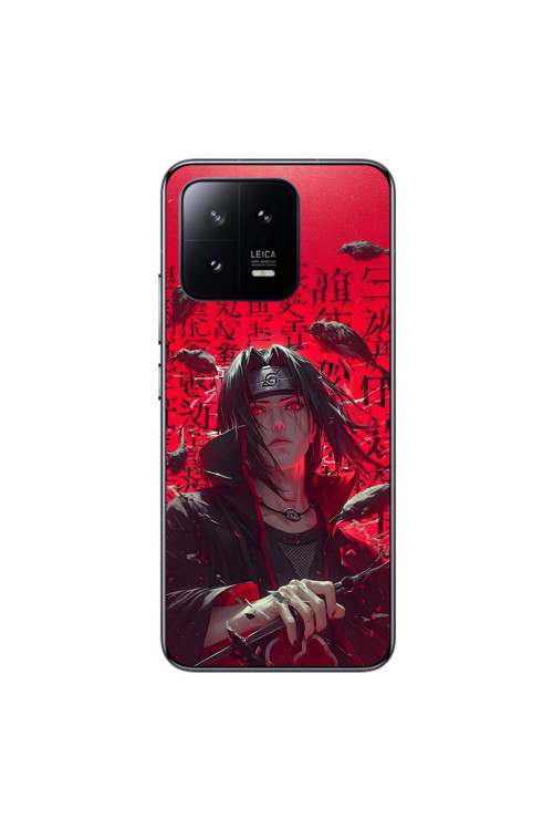 Xiaomi Mi 13 Pro Uyumlu Şeffaf Kılıf Naruto Itachi Tasarımlı